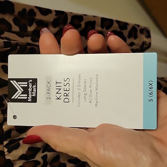 NWT: 2 Members Mark Long Sleeve Knit Dresses - Picture 16 of 16